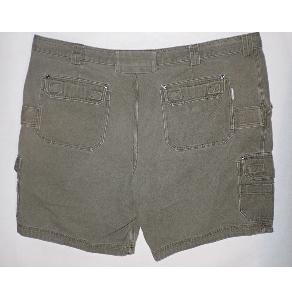 Duluth Trading Co Men's Relaxed Fit Cargo Shorts Olive Green Size 48 - Picture 3 of 3